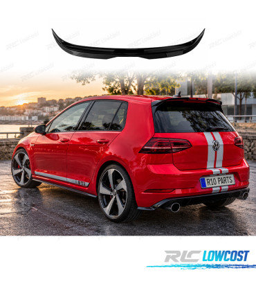 AILERON VOLKSWAGEN VW GOLF 7 7.5 GTI GTD LOOK EVO1 SPORT NOIR BRILLANT
