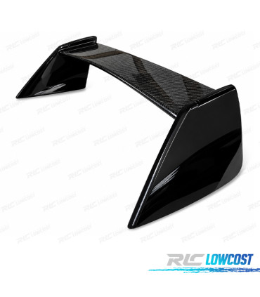 AILERON SPOILER DE TOIT MITSUBISHI  EVO VIII IX CARBONE ET NOIR BRILLANT