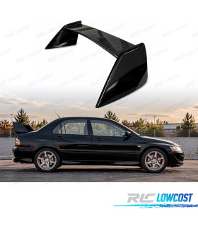 AILERON SPOILER DE TOIT MITSUBISHI  EVO VIII IX CARBONE ET NOIR BRILLANT