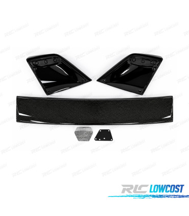 AILERON SPOILER DE TOIT MITSUBISHI  EVO VIII IX CARBONE ET NOIR BRILLANT