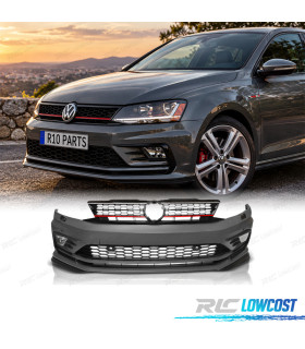 PARE-CHOCS AVANT VOLKSWAGEN VW JETTA 14-18 LOOK GLI PDC SRA + FEUX DE BROUILLARD