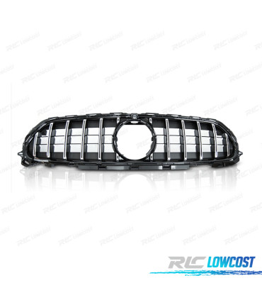 CALANDRE MERCEDES W213 21-23 LOOK GTR NOIR CHROME CAMERA