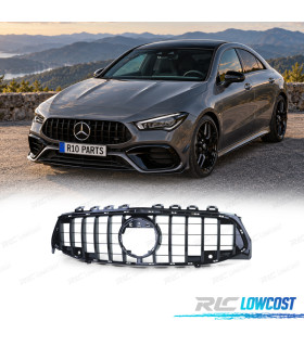 GRILLE MERCEDES CLA C118 X118 19-23 LOOK GT NOIR BRILLANT