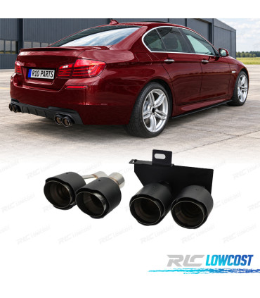 EMBOUTS D'ÉCHAPPEMENT BMW F10 F11 NOIR CARBONE