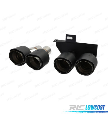 EMBOUTS D'ÉCHAPPEMENT BMW F10 F11 NOIR CARBONE
