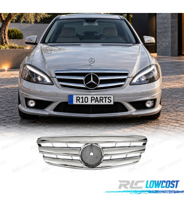 CALANDRE MERCEDES W221 05-09 LOOK AMG CHROMÉE