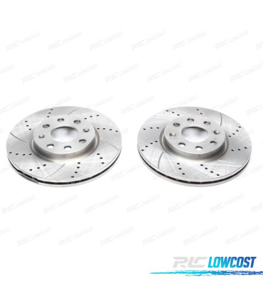 KIT DE 2 DISQUES DE FREIN PERCÉS ET RAINURÉS 296MM MODÈLE DSC006203