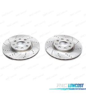 KIT DE 2 DISQUES DE FREIN PERCÉS ET RAINURÉS 300MM MODÈLE DSC006462