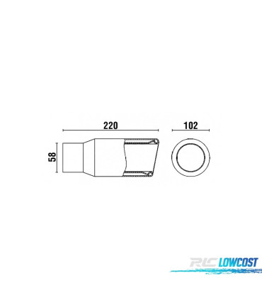 EMBOUT D'ÉCHAPPEMENT INOX MODÈLE 07
