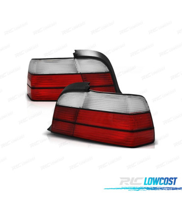 FEUX ARRIÈRE BMW E36 LOOK M3 ROUGE BLANC