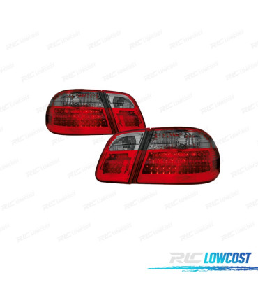 FEUX ARRIÈRE MERCEDES CLASSE E W210 95-02 LED ROUGE FUMÉ