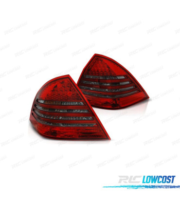 FEUX ARRIÈRE MERCEDES CLASSE C W203 04-07 LED ROUGE GRIS