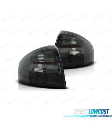 FEUX ARRIÈRE AUDI A6 4B 97-04 LED FOND CHROME FUMÉ