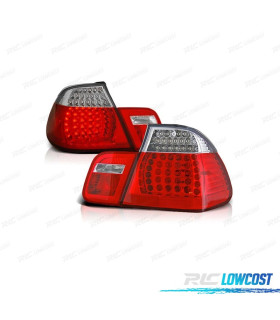 FEUX ARRIÈRE LED BMW SÉRIE 3 E46 01-05 ROUGE CHROMÉ LOOK M3