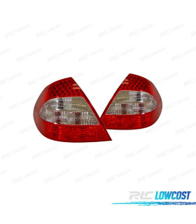 FEUX ARRIÈRE MERCEDES CLASSE E W211 02-06 LED ROUGE CHROMÉ