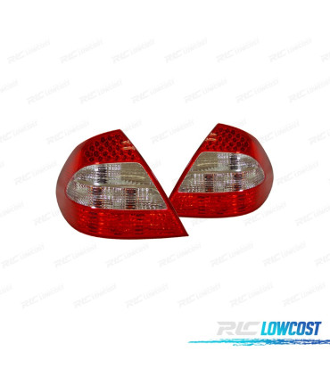 FEUX ARRIÈRE MERCEDES CLASSE E W211 02-06 LED ROUGE CHROMÉ