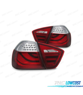 FEUX ARRIÈRE BMW E90 05-08 CELIS LED ROUGE CHROME