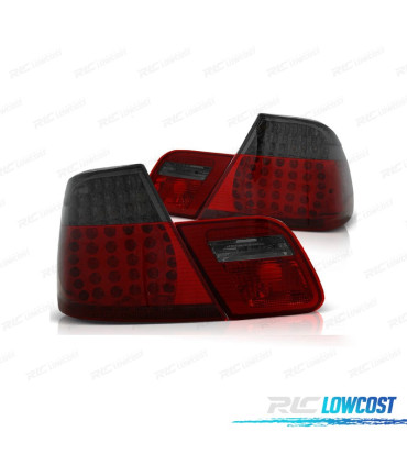 FEUX ARRIÈRE BMW E46 99-03 LED ROUGE FUMÉ LOOK M3 COUPE