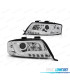 PHARES AUDI A6 4B 01-04 FEUX DIURNES TUBE LIGHT FOND CHROMÉ