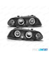 PHARES BMW E46 4 PORTES 98-01 ANGEL EYES FOND NOIR