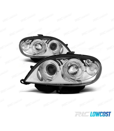PHARES CITROEN SAXO 99-04 ANGEL EYES FOND CHROMÉ