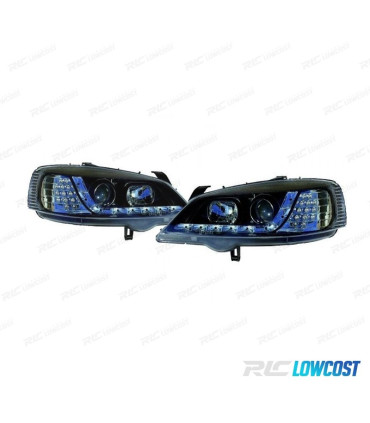 PHARES OPEL ASTRA G 97-04 FEUX DE JOUR LED CHROME