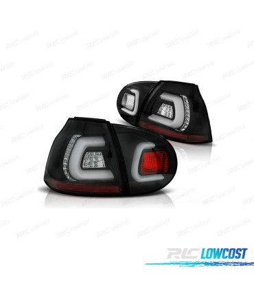 FEUX ARRIÈRE POUR VOLKSWAGEN VW GOLF 5 03-08 LIGHTBAR FOND NOIR