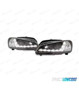 PHARES PEUGEOT 106 96-05 FEUX DE JOUR À LED FOND NOIR