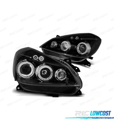 PHARES RENAULT CLIO 05-09 ANGEL EYES CCFL FOND NOIR