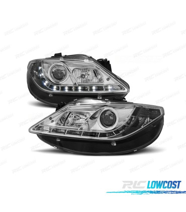 PHARES SEAT IBIZA 6J 08-12 FEUX DE JOUR À LED FOND CHROME