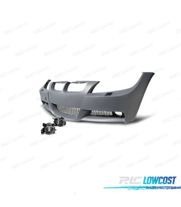 PARE CHOCS FRONTAL BMW E90 91 05-08 LOOK M + ANTIBROUILLARD