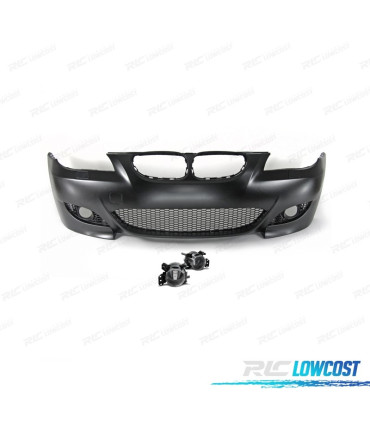 PARE CHOCS FRONTAL BMW E60 E61 03-07 LOOK M5 + ANTIBROUILLARD