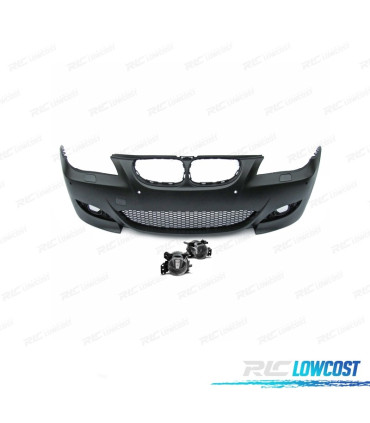 PARE CHOCS FRONTAL BMW E60 E61 07-10 LOOK M5 PDC + ANTIBROUILLARD