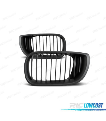 CALANDRES BMW E46 BERLINE 01-05 LOOK M PERFORMANCE NOIR MATE
