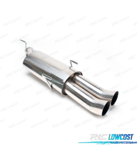 POT D'ÉCHAPPEMENT POUR OPEL VECTRA 1995-2003 INOX x2 DTM