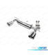 POT D'ÉCHAPPEMENT AVEC DOUBLE SORTIE EN ACIER INOXYDABLE VOLKSWAGEN VW GOLF 5 MK V AUDI A3 8P