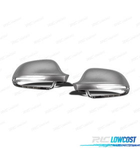 COQUES RÉTROVISEURS AUDI A3 8P 08-10 ALUMINIO CROMO