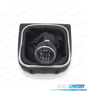 POMMEAU DE LEVIER DE 6 VITESSES + SOUFFLET VOLKSWAGEN VW GOLF 5 GOLF 6 JETTA 5 EOS SCIROCCO 3