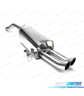 POT D'ÉCHAPPEMENT POUR VOLKSWAGEN VW NEW BEETLE 09 1996- INOX DTM x2