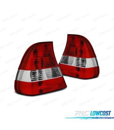 FEUX ARRIÈRE BMW E46 COMPACT 98-05 ROUGE CHROMÉ