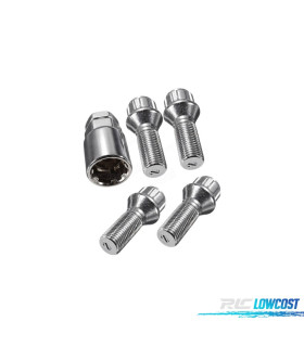 KIT BOULONS DE ROUE ANTIVOL 14X125 CONIQUE