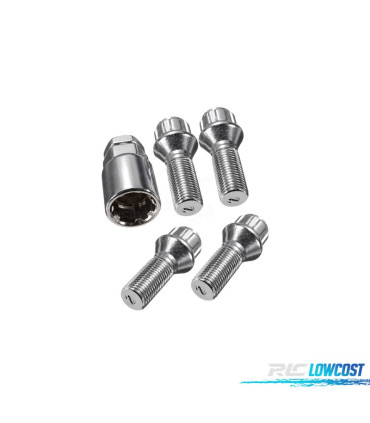 KIT BOULONS DE ROUE ANTIVOL 14X125 CONIQUE