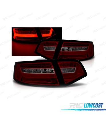 FEUX ARRIÈRE AUDI A6 4F 08-11 LIGHT BAR ROUGE FUMÉ