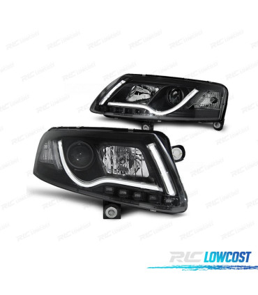 PHARES AUDI A6 4F 04-08 TUBE LIGHT FOND NOIR