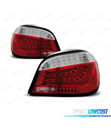 FEUX ARRIÈRE BMW E60 LCI 07-10 LED ROUGE CHROME