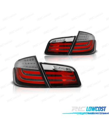 FEUX ARRIÈRE POUR BMW SÉRIE 5 F10 10- LIGHT BAR FOND ROUGE