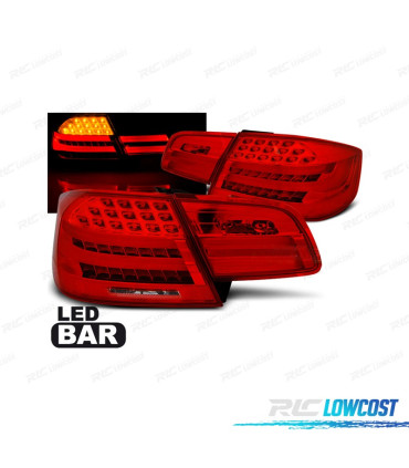 FEUX ARRIÈRE BMW E92 06-10 LIGHT BAR ROUGE CHROMÉ