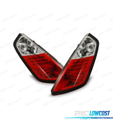 FEUX ARRIÈRE FIAT GRANDE PUNTO 05-09 LED ROUGE CHROMÉ