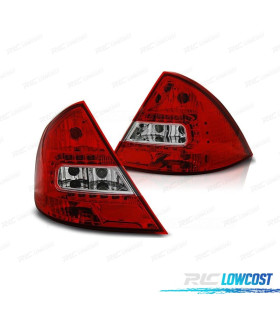 FEUX ARRIÈRE FORD MONDEO MK3 00-07 LED ROUGE CHROMÉ
