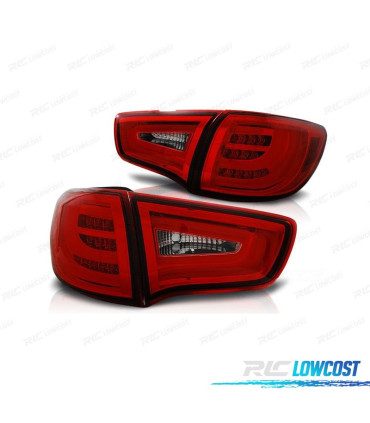 FEUX ARRIÈRE KIA SPORTAGE 09-14 LIGHT BAR ROUGE CHROMÉ